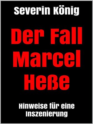 cover image of Der Fall Marcel Heße